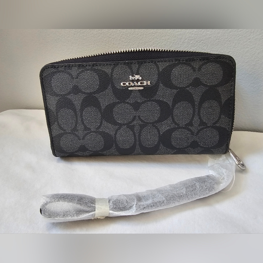 Coach Black and Gray Wallet